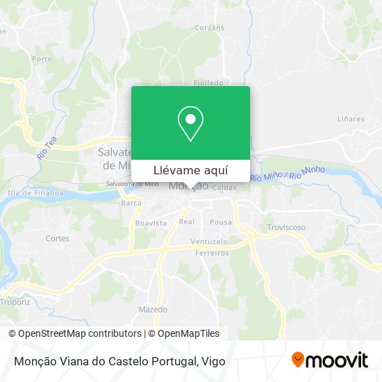 Mapa Monção Viana do Castelo Portugal