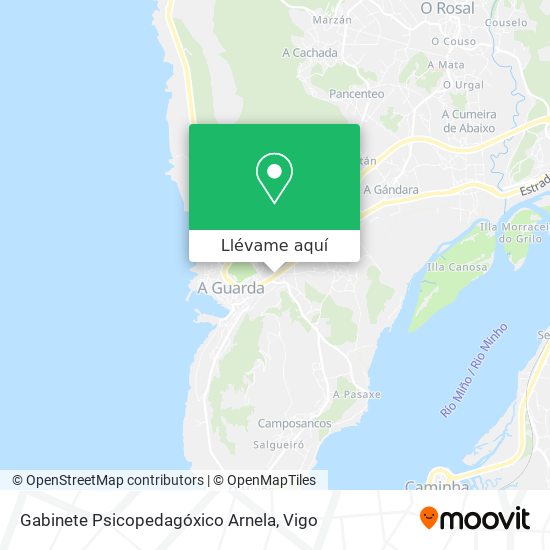 Mapa Gabinete Psicopedagóxico Arnela