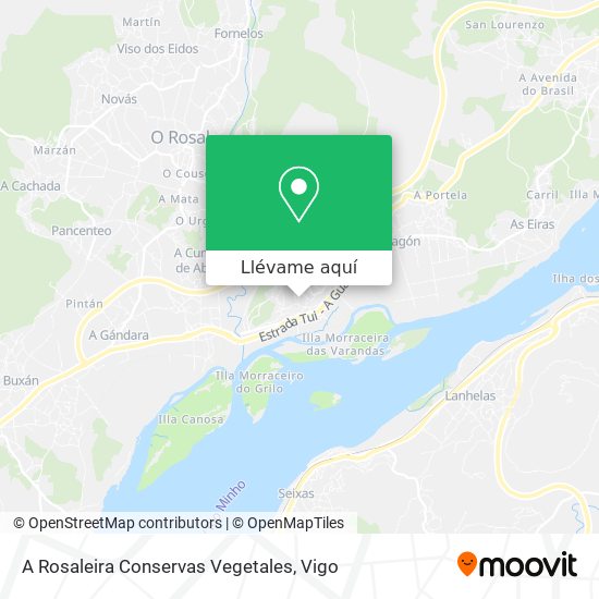 Mapa A Rosaleira Conservas Vegetales