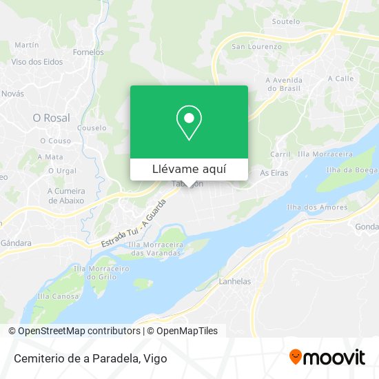 Mapa Cemiterio de a Paradela