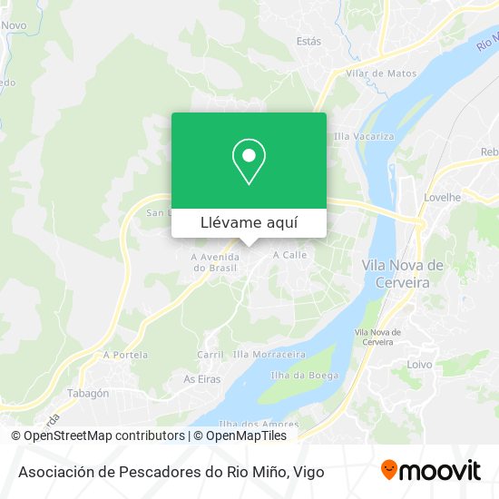 Mapa Asociación de Pescadores do Rio Miño