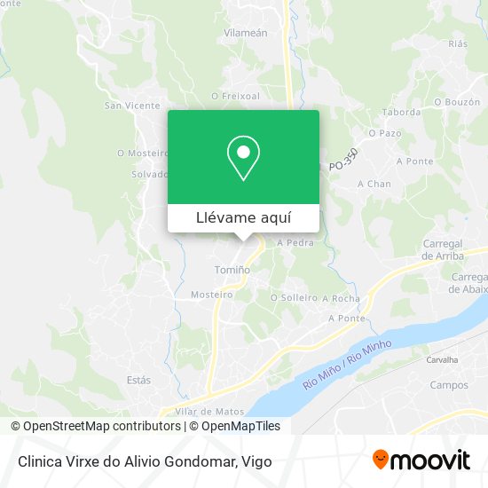Mapa Clinica Virxe do Alivio Gondomar