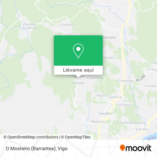 Mapa O Mosteiro (Barrantes)