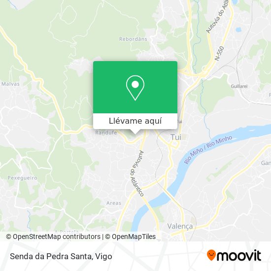 Mapa Senda da Pedra Santa