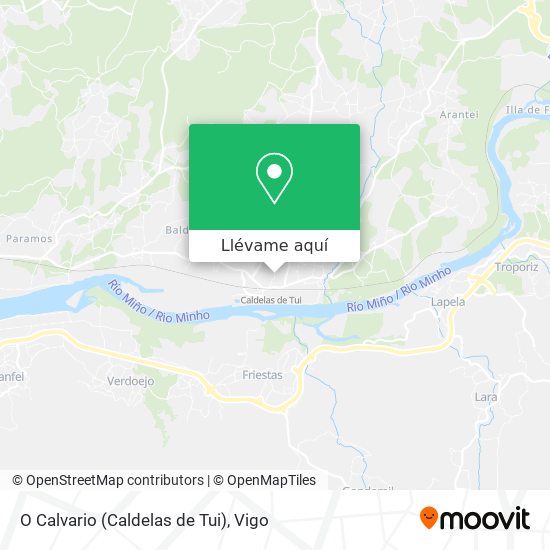 Mapa O Calvario (Caldelas de Tui)
