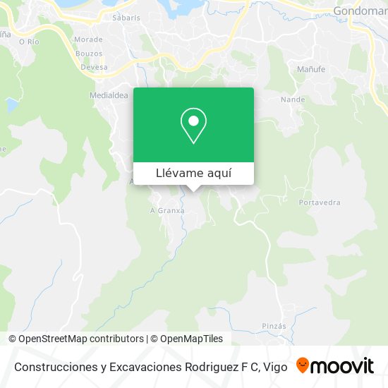 Mapa Construcciones y Excavaciones Rodriguez F C