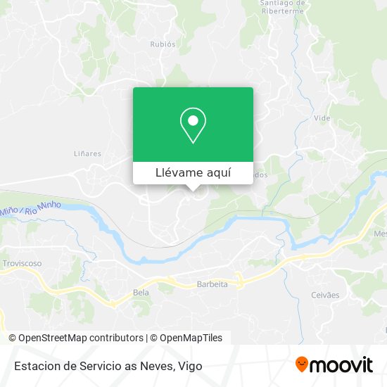 Mapa Estacion de Servicio as Neves