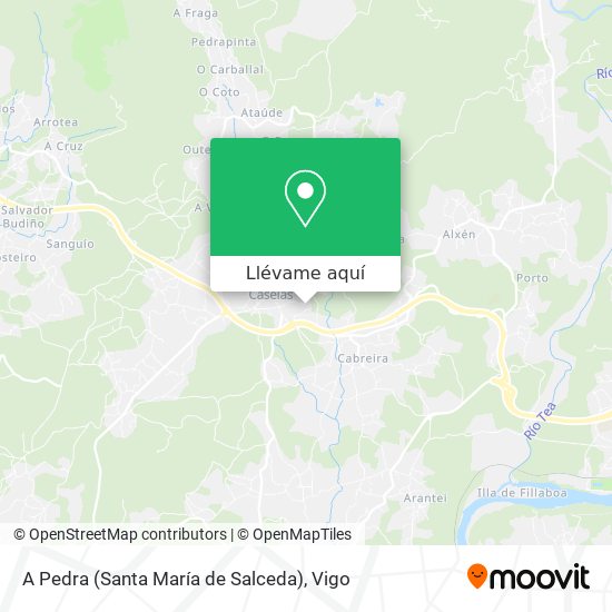 Mapa A Pedra (Santa María de Salceda)
