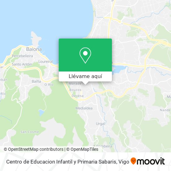 Mapa Centro de Educacion Infantil y Primaria Sabaris