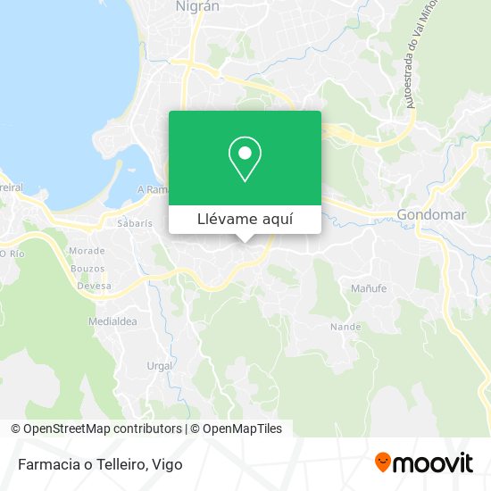 Mapa Farmacia o Telleiro