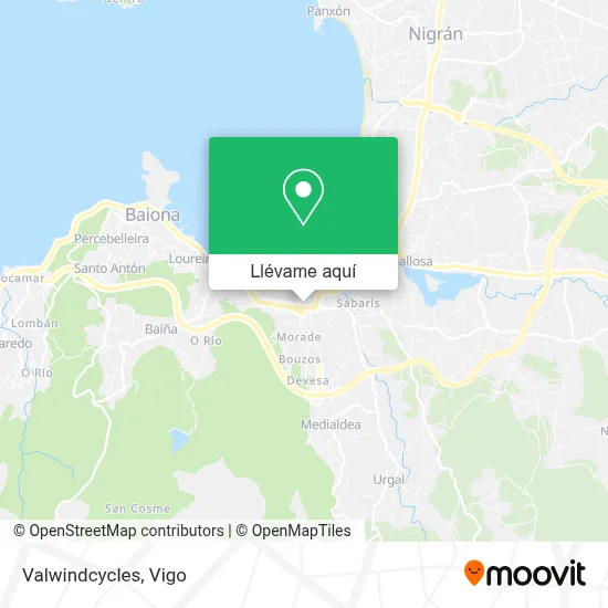 Mapa Valwindcycles