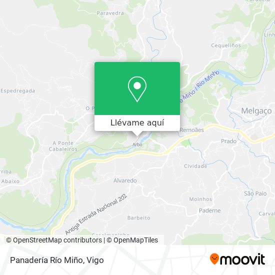 Mapa Panadería Río Miño
