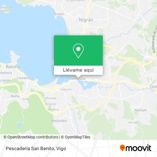 Mapa Pescaderia San Benito