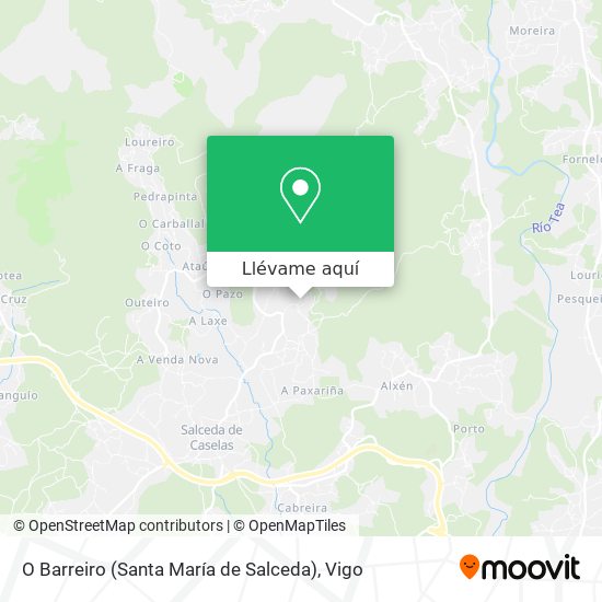 Mapa O Barreiro (Santa María de Salceda)