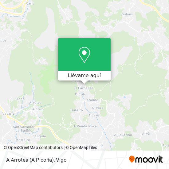 Mapa A Arrotea (A Picoña)