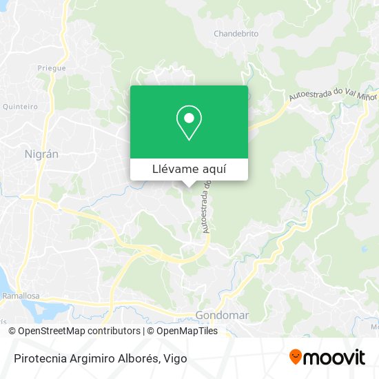 Mapa Pirotecnia Argimiro Alborés