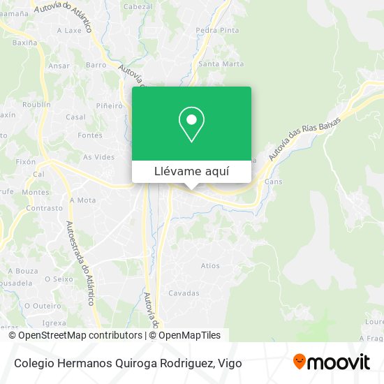 Mapa Colegio Hermanos Quiroga Rodriguez