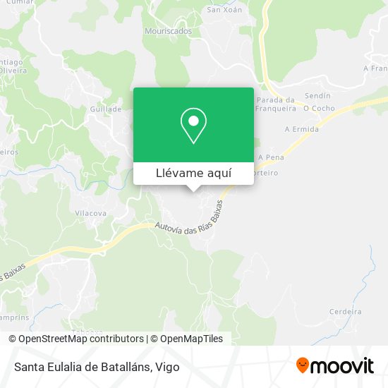 Mapa Santa Eulalia de Batalláns