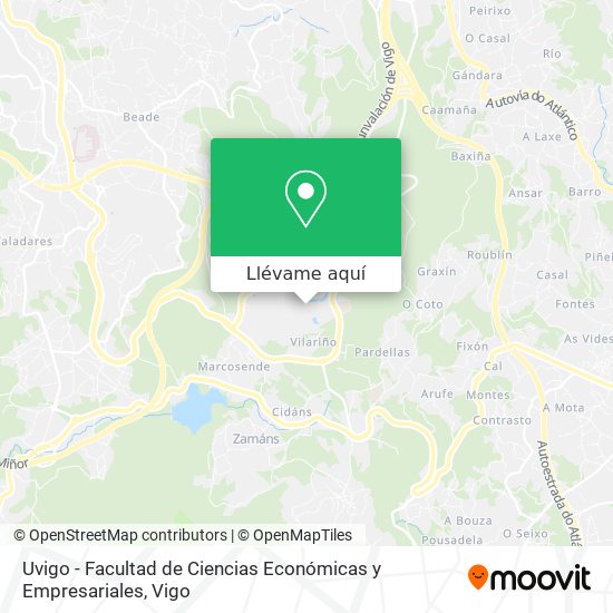 Mapa Uvigo - Facultad de Ciencias Económicas y Empresariales