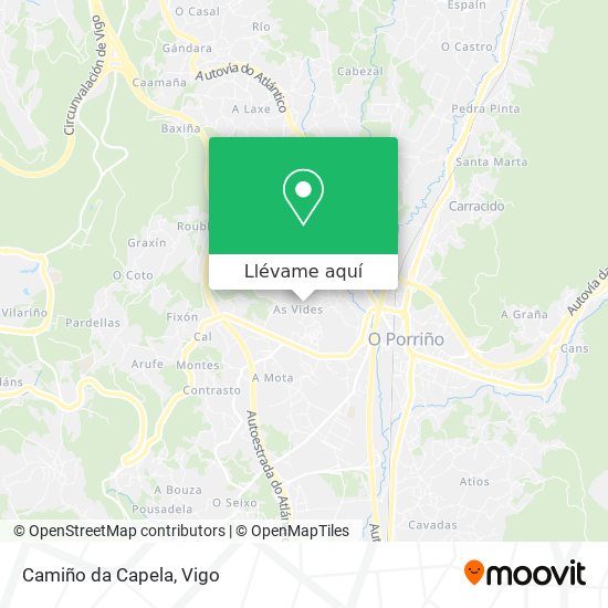 Mapa Camiño da Capela