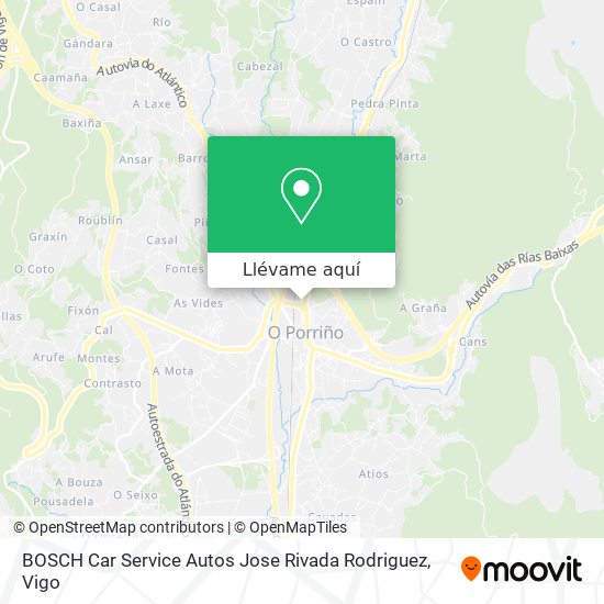 Mapa BOSCH Car Service Autos Jose Rivada Rodriguez