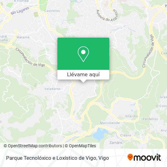 Mapa Parque Tecnolóxico e Loxístico de Vigo
