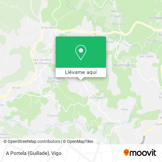 Mapa A Portela (Guillade)