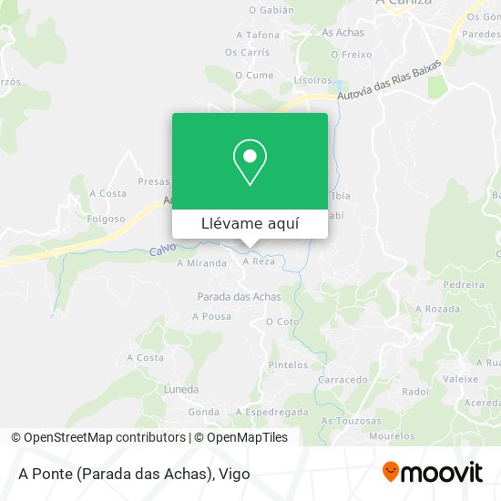 Mapa A Ponte (Parada das Achas)