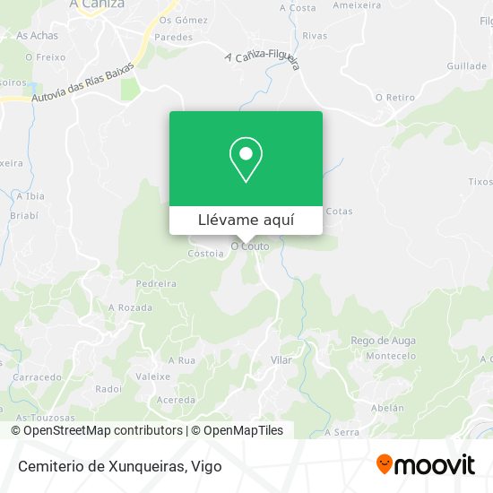 Mapa Cemiterio de Xunqueiras