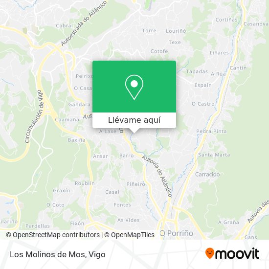 Mapa Los Molinos de Mos