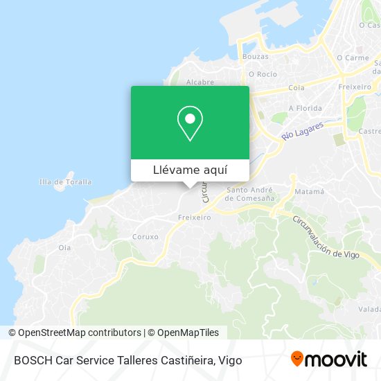 Mapa BOSCH Car Service Talleres Castiñeira