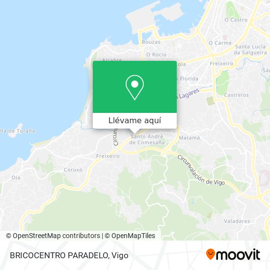 Mapa BRICOCENTRO PARADELO
