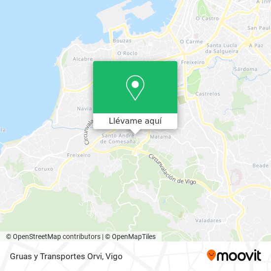 Mapa Gruas y Transportes Orvi