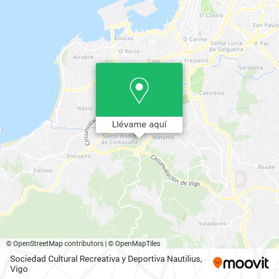 Mapa Sociedad Cultural Recreativa y Deportiva Nautilius