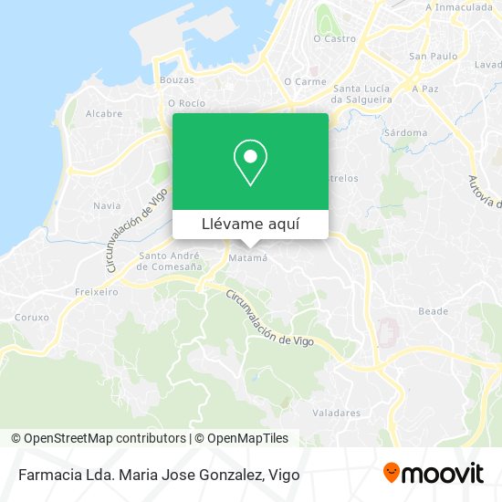 Mapa Farmacia Lda. Maria Jose Gonzalez