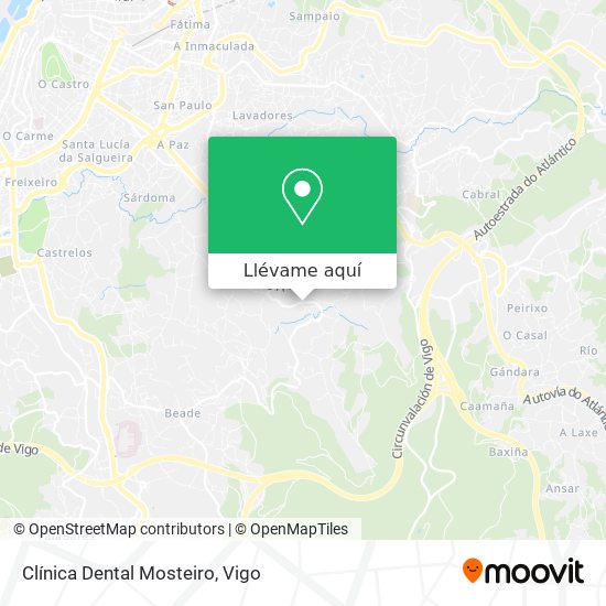 Mapa Clínica Dental Mosteiro