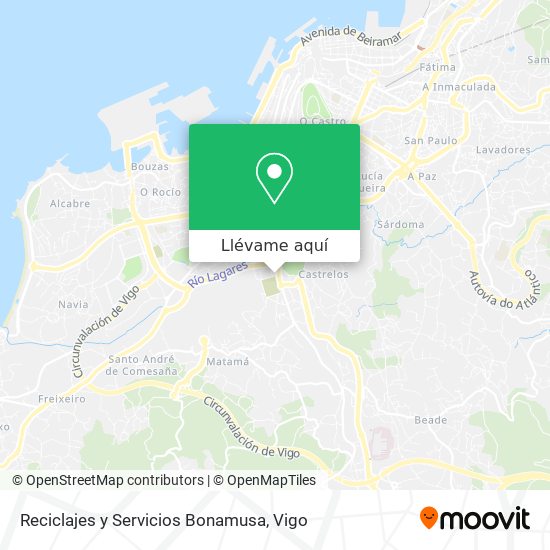 Mapa Reciclajes y Servicios Bonamusa