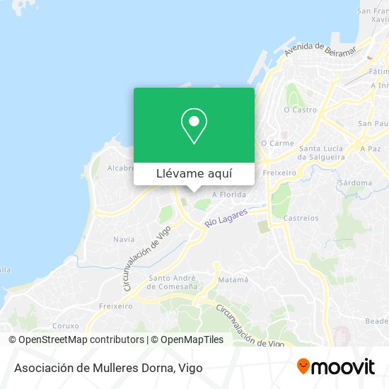 Mapa Asociación de Mulleres Dorna