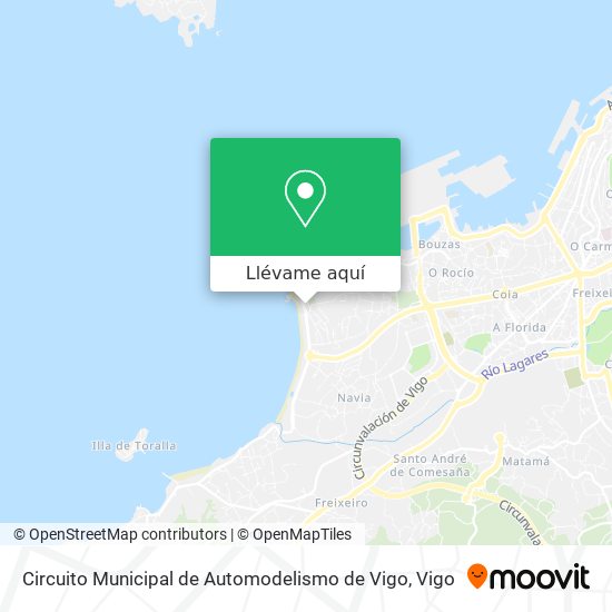 Mapa Circuito Municipal de Automodelismo de Vigo