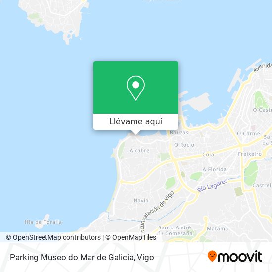 Mapa Parking Museo do Mar de Galicia