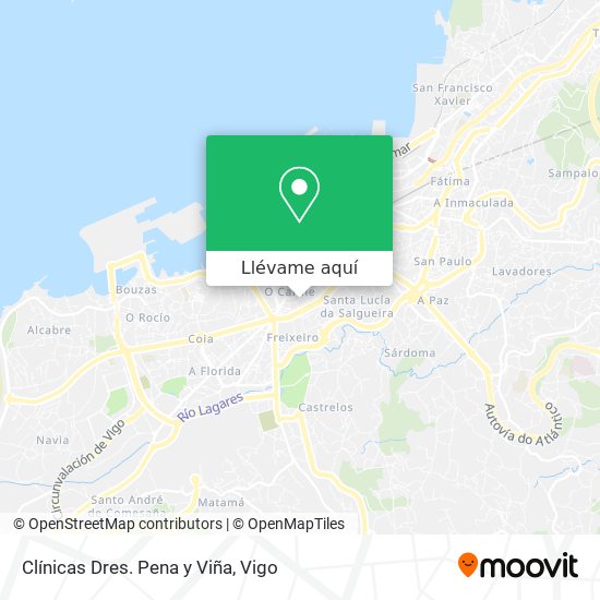 Mapa Clínicas Dres. Pena y Viña