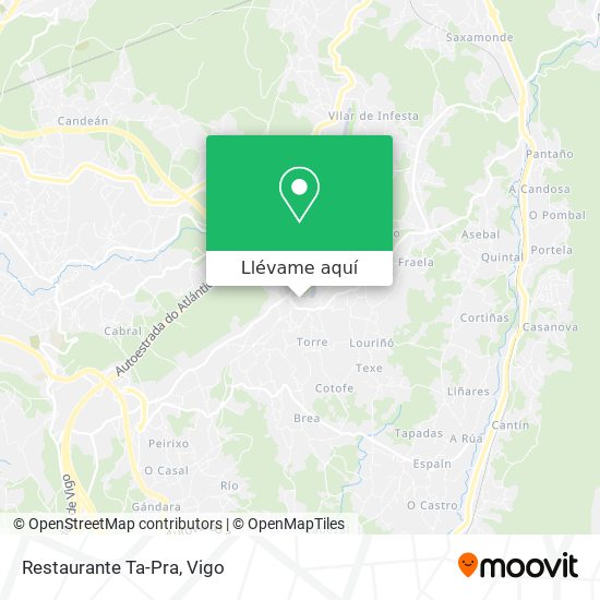 Mapa Restaurante Ta-Pra