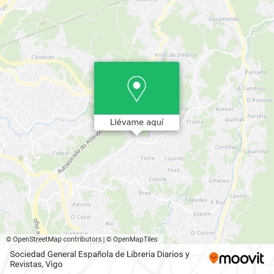 Mapa Sociedad General Española de Libreria Diarios y Revistas