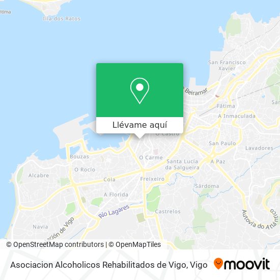 Mapa Asociacion Alcoholicos Rehabilitados de Vigo