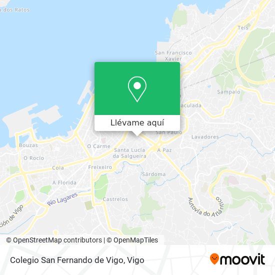 Mapa Colegio San Fernando de Vigo