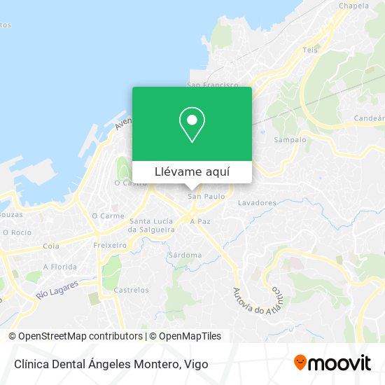 Mapa Clínica Dental Ángeles Montero