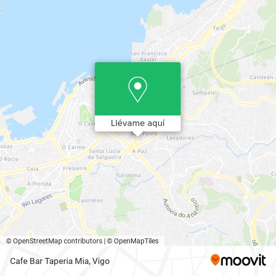 Mapa Cafe Bar Taperia Mia