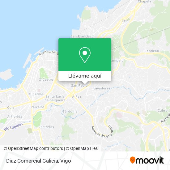 Mapa Diaz Comercial Galicia