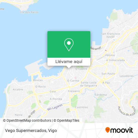 Mapa Vego Supermercados