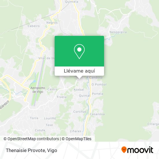 Mapa Thenaisie Provote